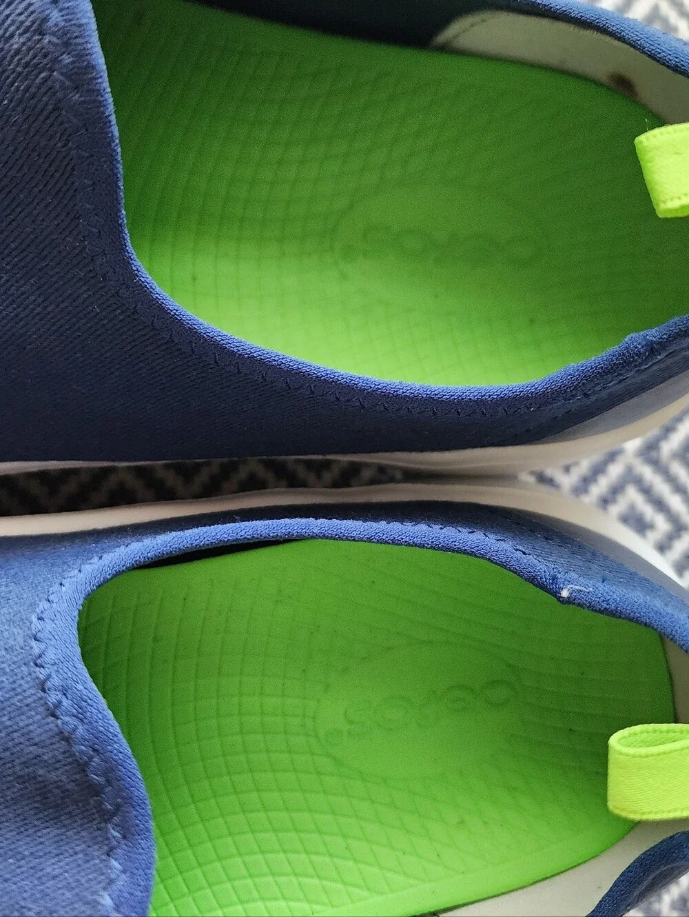 OOFOS OOmg eeZee Low Recovery Shoes Navy Blue Men's Size 10